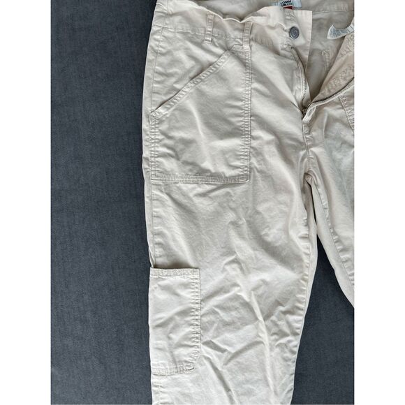 Tommy Hilfiger Cargo Pants Womens 6 Beige Y2K Utility Retro Style Streetwear‎ - Picture 3 of 10